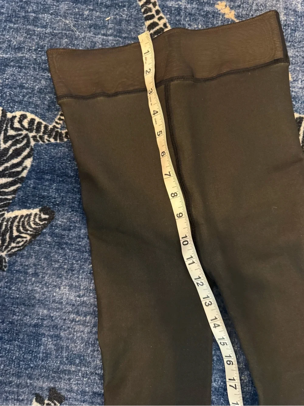 Black Fleece Lined Tights